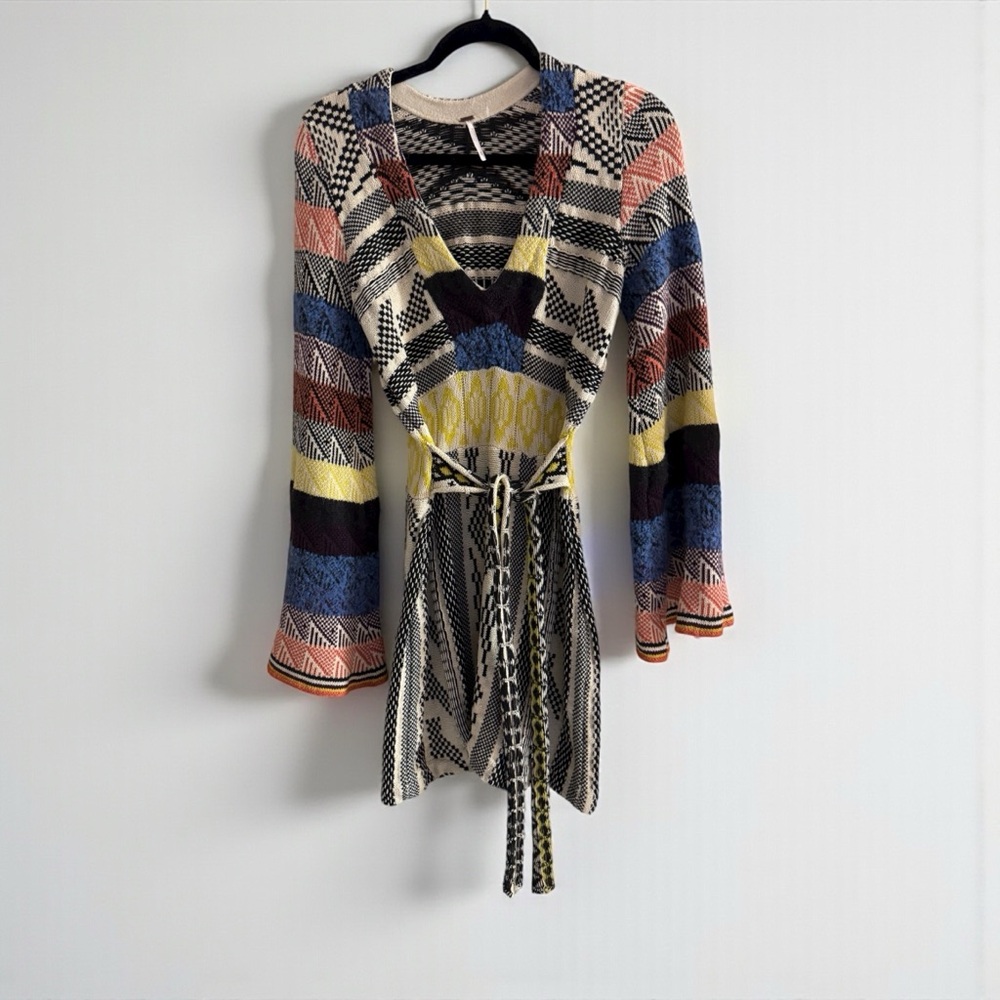 Free People Multicolor Patterned Sweater Dress - Picture 11 of 12